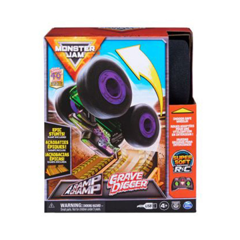 Monster Jam Ramp Champ Grave Digger Remote Control Truck