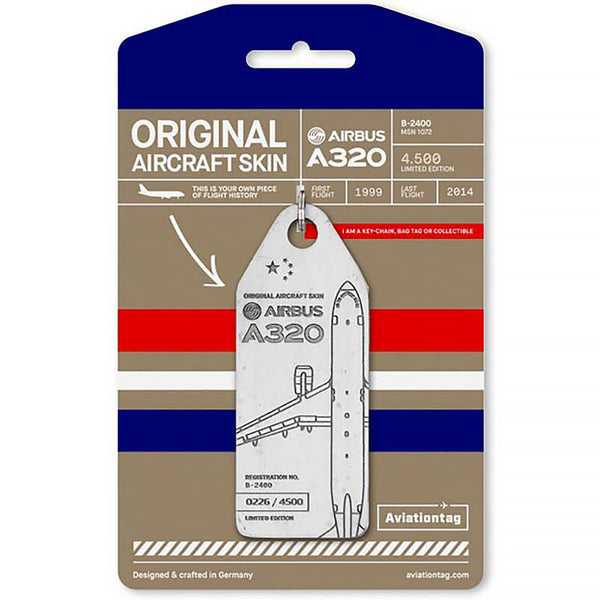 Aviationtag Airbus A320 China Eastern Airlines (White)