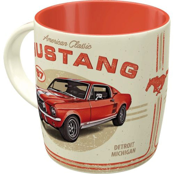 Nostalgic-Art Ford Mustang GT 1967 Red Ceramic Mug