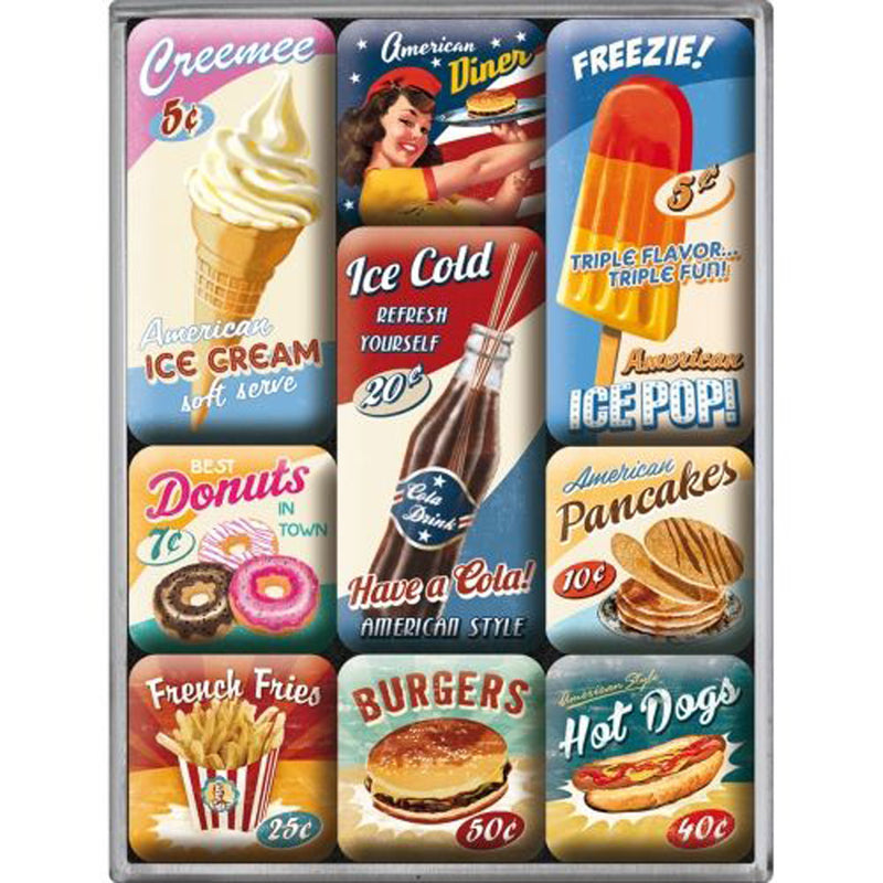 Nostalgic-Art 9-Piece Magnet Set