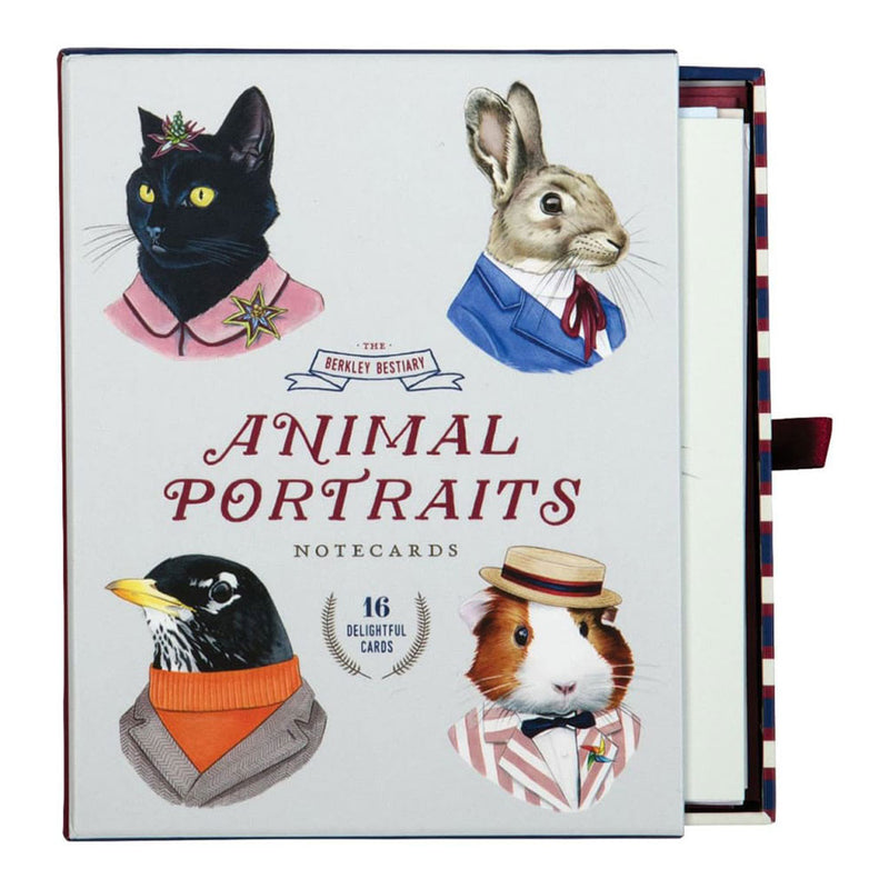 Berkley Bestiary Animal Portrait Greeting Card