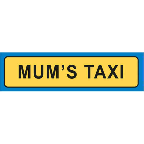 Mums Taxi License Plate Keyring