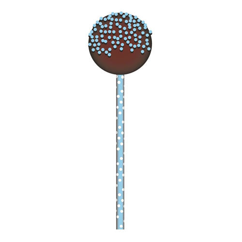 Cakepop White-Dotted Sticks 15cm 24pk