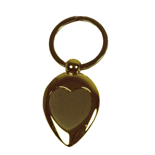 Lifefx Heart Keyring (Chrome/Gold)