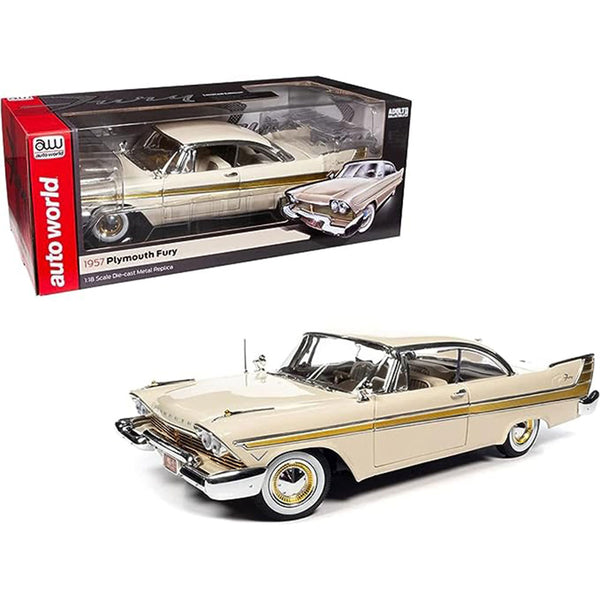 1957 Plymouth Fury 1:18 Model Car (Beige)