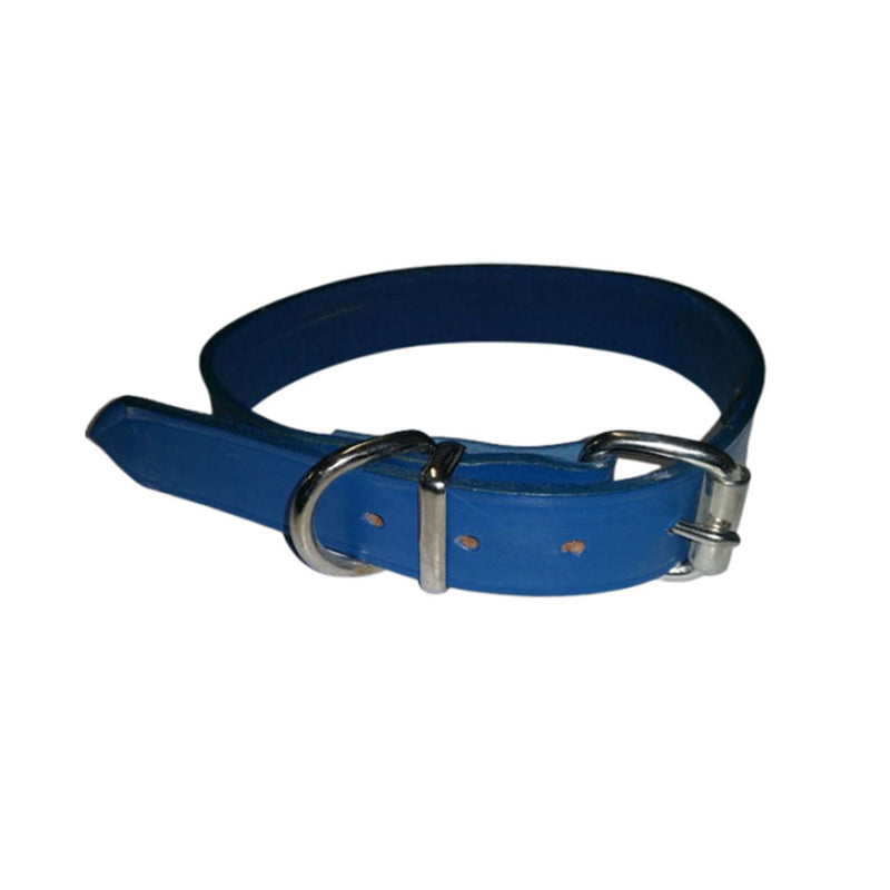 Collar de cuero (azul)