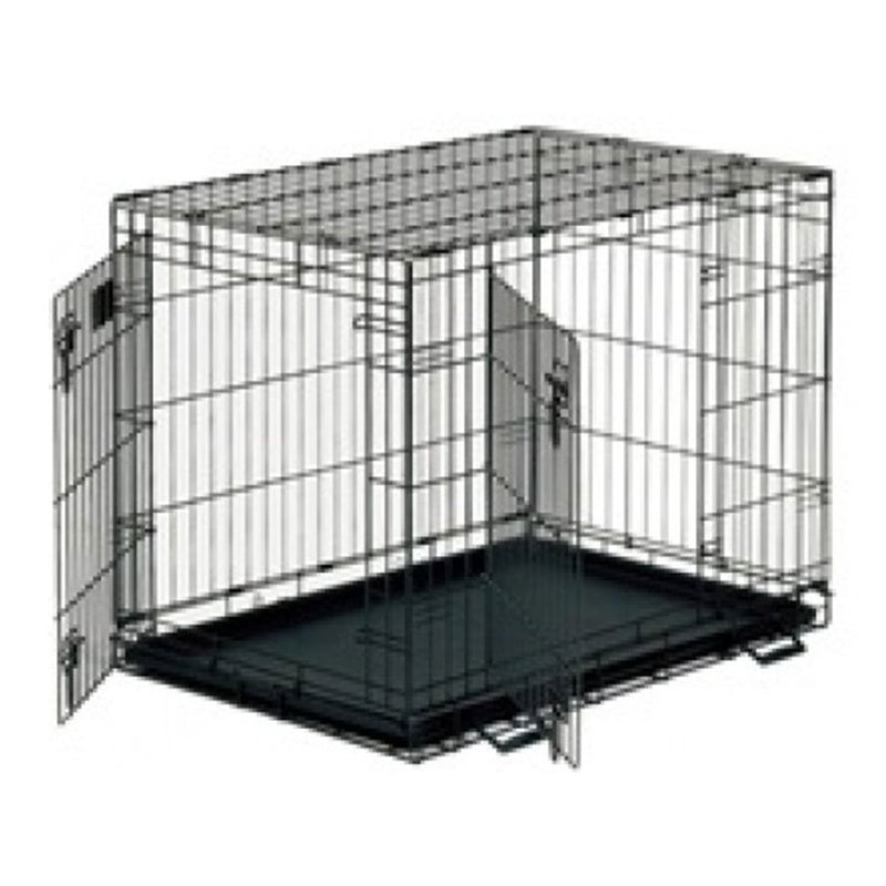 Crate para perros de mascota (negro)