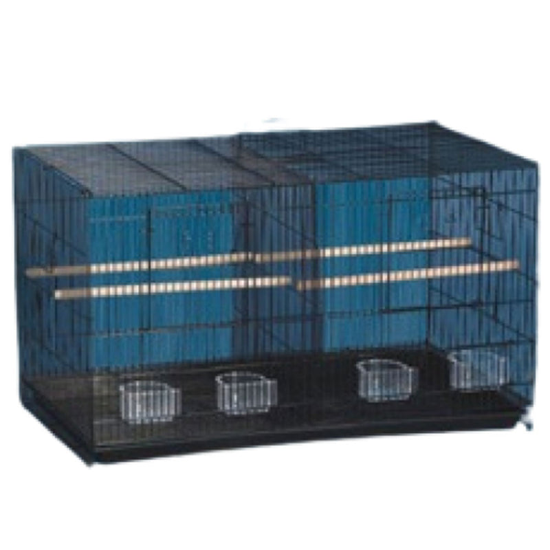 Bird Flight Cage con divisor (negro)