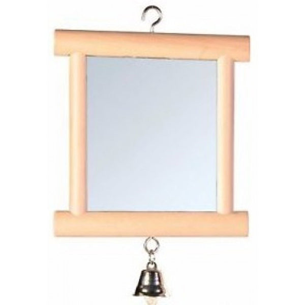 Double Sided Hainging Wood Framed Mirror