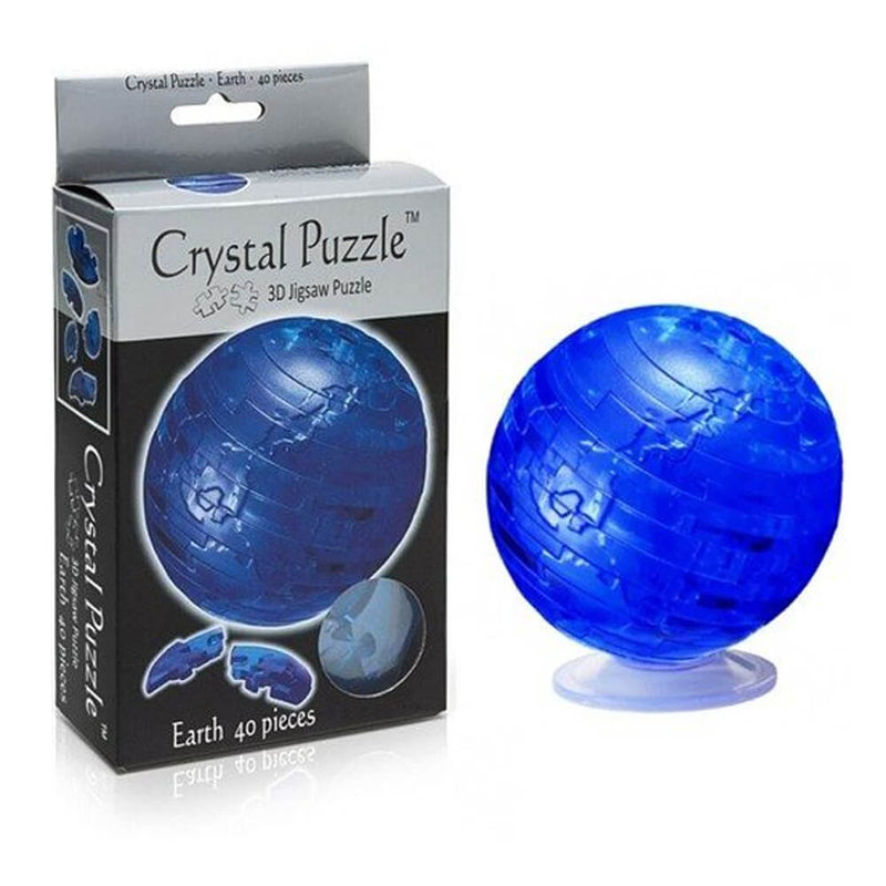  Puzzle de Cristal 3D Tierra Azul