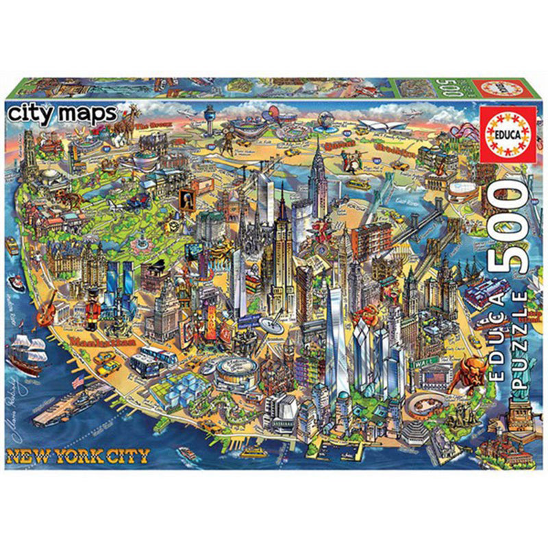  Educa Puzzle de Mapas 500pzs