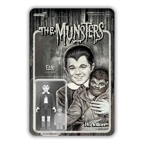 The Munsters Eddie Munster Grayscale Reaction 3.75" Figure