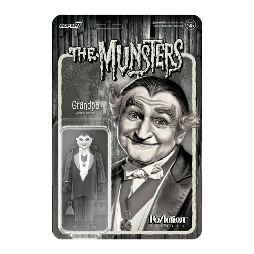 The Munsters Grandpa Grayscale Reaction 3.75" Figure