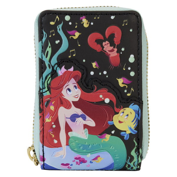 Little Mermaid 35th Anniv Life Is The Bubbles Zip Wallet