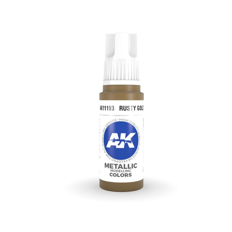 AK Interactive 3Gen Pintura acrílica dorada 17 ml