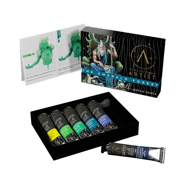 Scale 75 Scalecolor Artist The Emerald Forest Paint Set