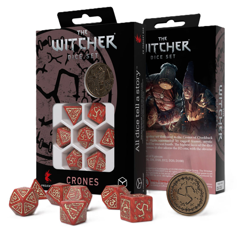 The Witcher Crones Dice Set 7pcs with Coin