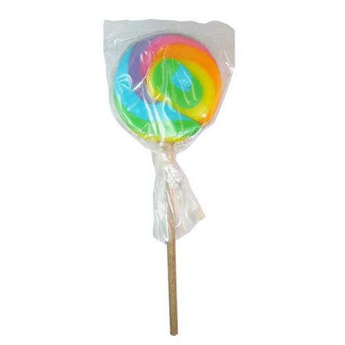 Round Rainbow Lollipop 80g (Single)