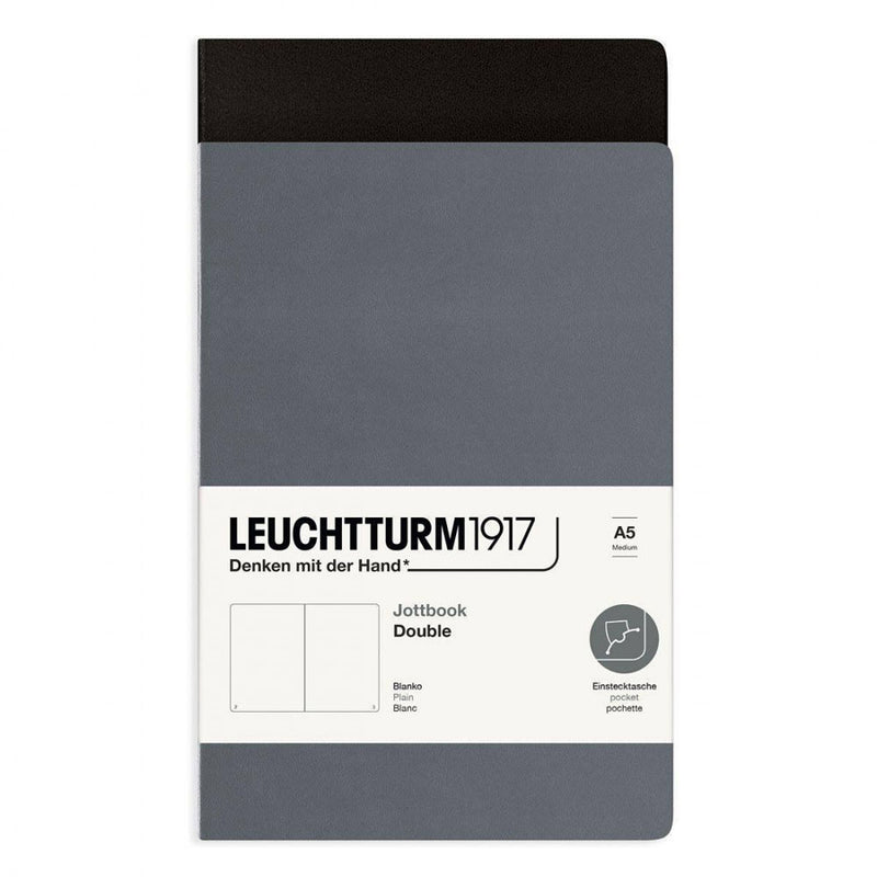 Leuchtturm Twin Pack Jottbook Plain A5