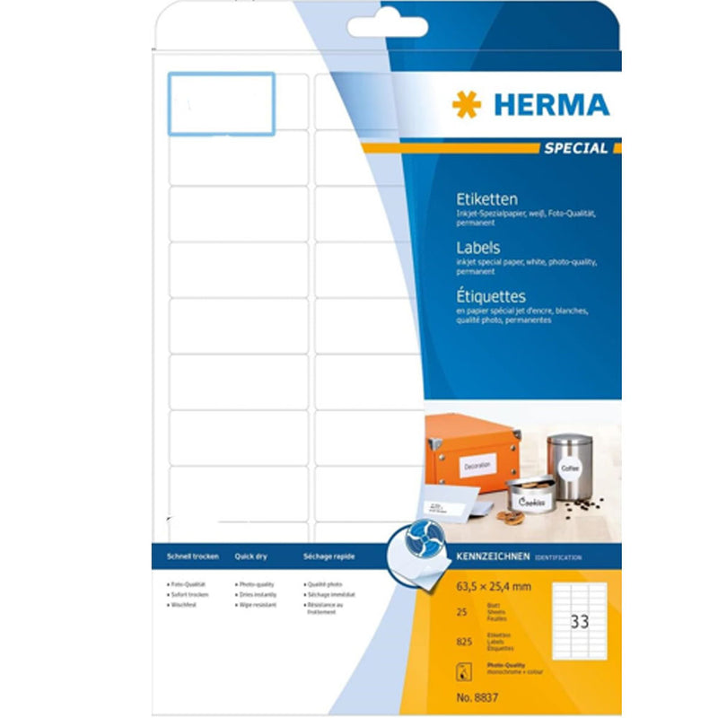 Herma Inkjet Labels A4 25pc