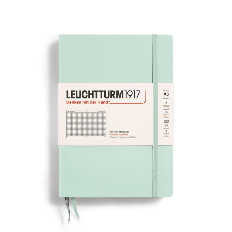 Leuchtturm Hardcover Squared Notebook A5 (Green)