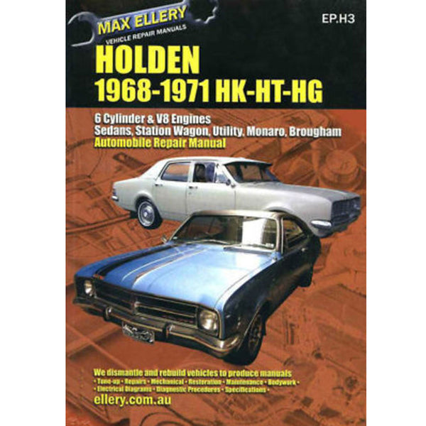 Holden 1968-1971 HK HT HG Automobile Repair Manual