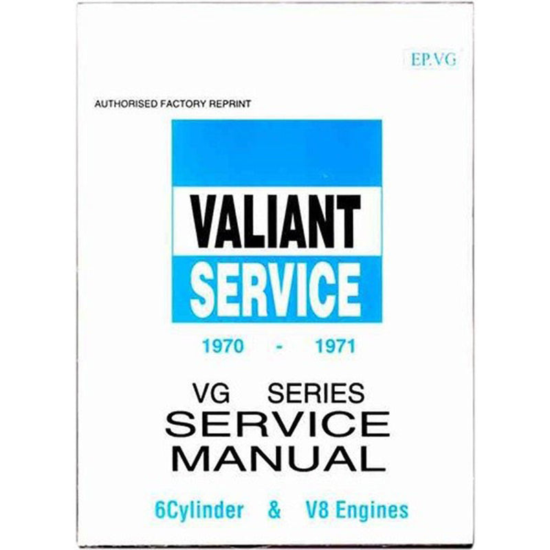 Valiant VG Series 1970-1971 Workshop Manual