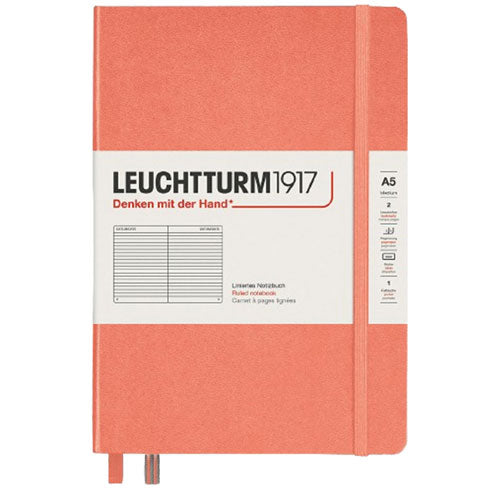 Leuchtturm Hardcover Ruled Notebook A5 (Orange)