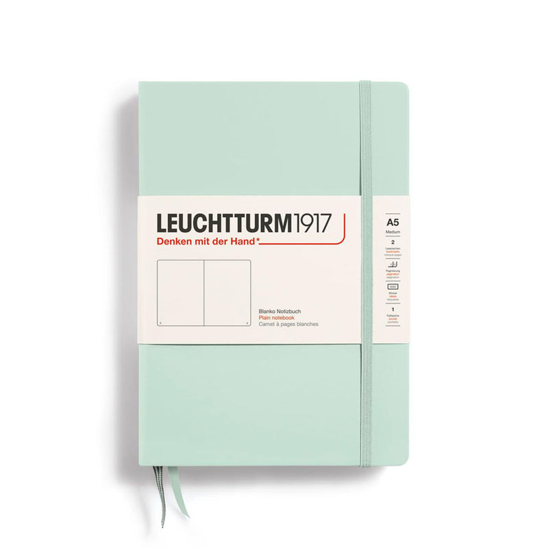 Leuchtturm Hardcover Plain Notebook A5 (Green)