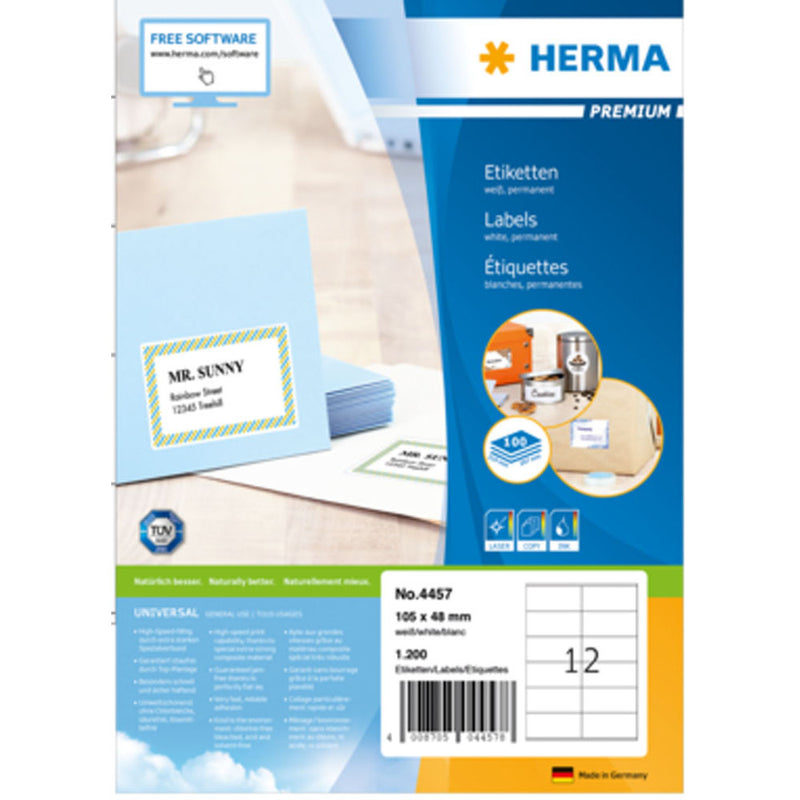 Herma Premium Labels A4 105mm 100pc