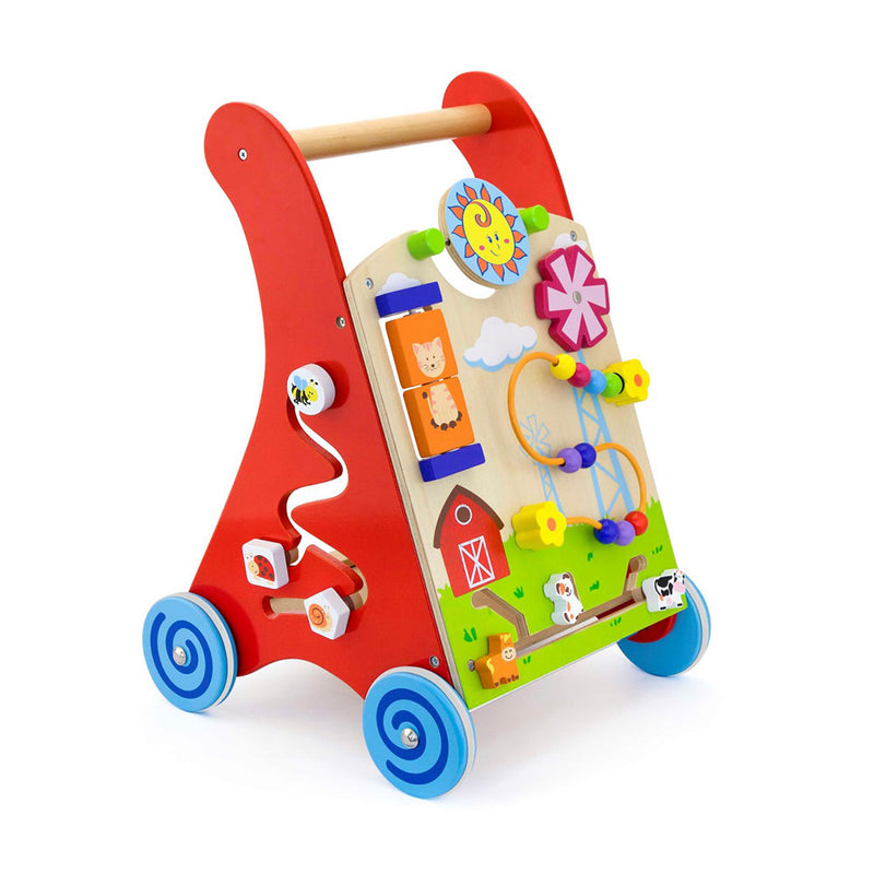 Viga Toy Activity Baby Walker (Red)