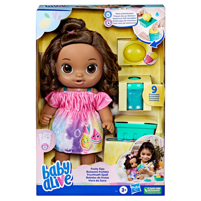 Baby Alive Fruity Sips Lemon Brunette Doll