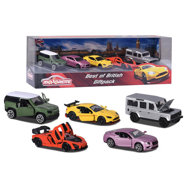 Majorette Best Of British Cars Gift Pack (Pack of 5)