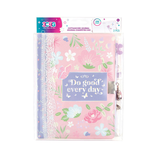 3C4G Cottagecore Floral Locking Journal