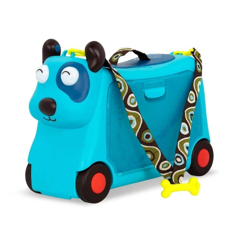 Woofer on the GoGo Ride-On Suitecase Toy