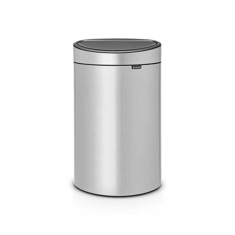 Brabantia Flat Back Touch Bin 40L (Metallic Grey)