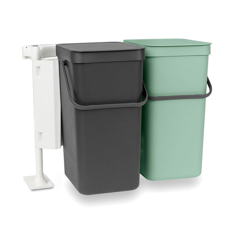  Brabantia Sort & Go Papelera Doble (Jade Grn & Grey)