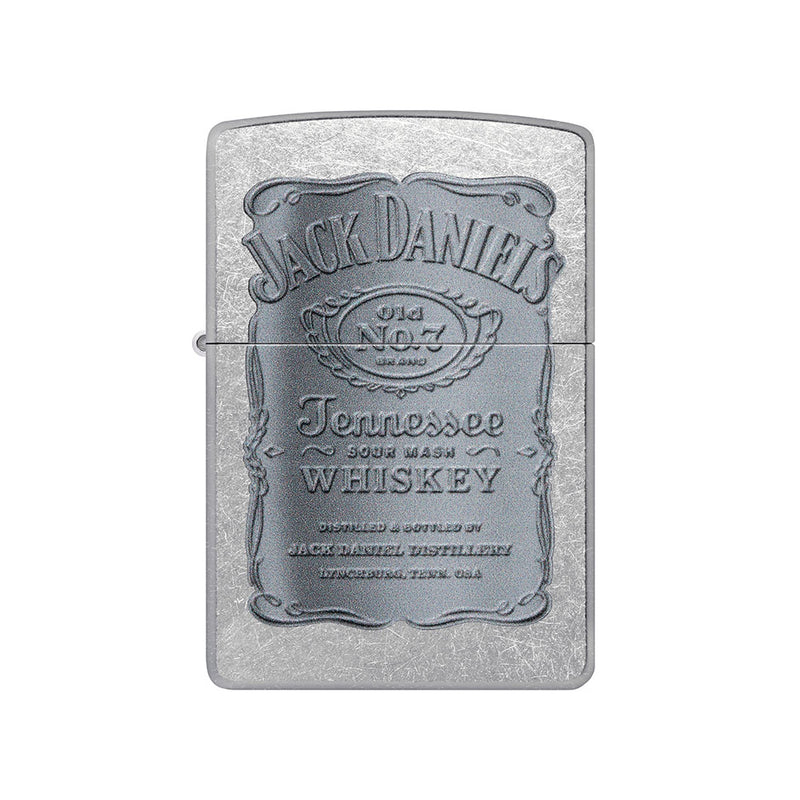  Encendedor Zippo Jack Daniel's Street cromado resistente al viento