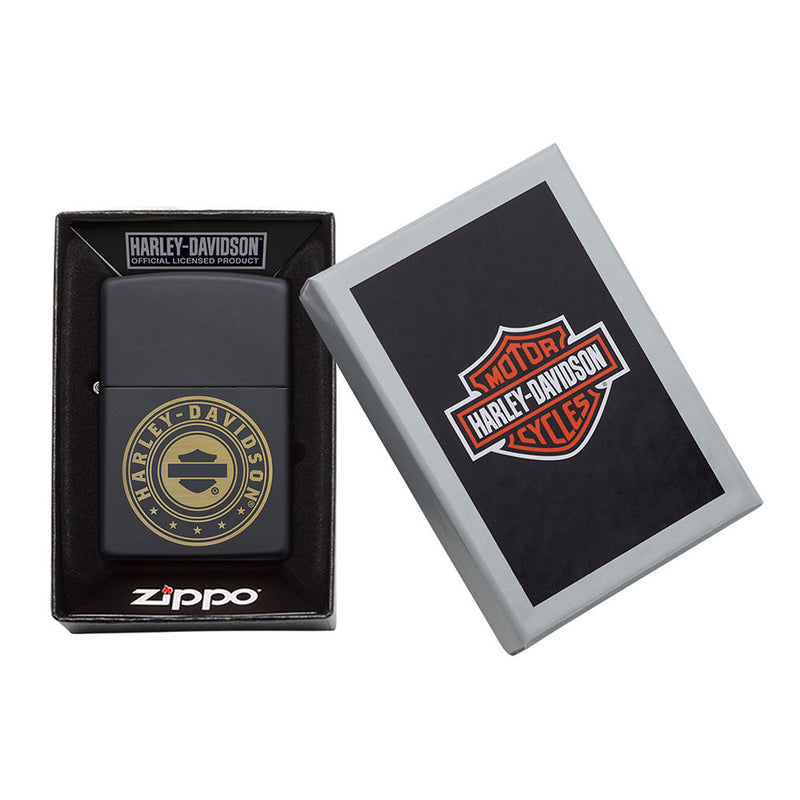  Encendedor Zippo Harley Davidson negro mate