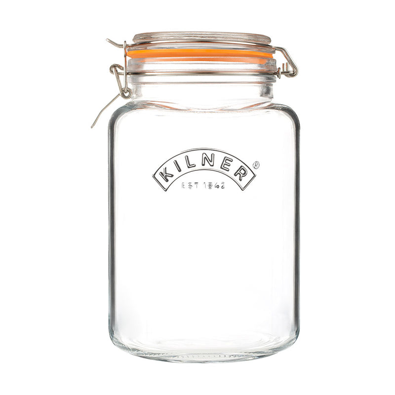 Kilner Square Clip Top Jar 3L