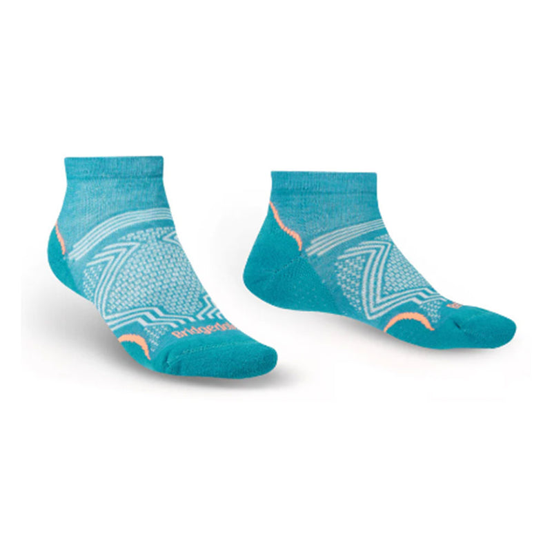  Calcetines Low Cut Hike Ultralight T2 Coolmax para mujer (verde azulado)