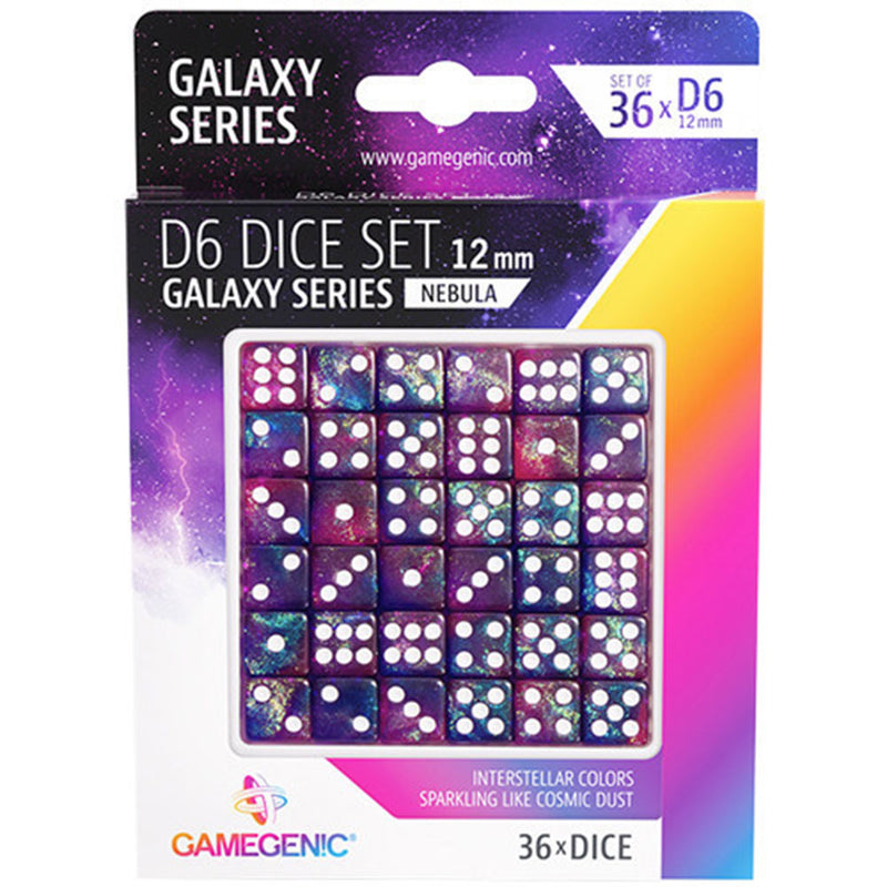  Juego de dados Gamegenic Galaxy Series D6 12 mm (36 piezas)