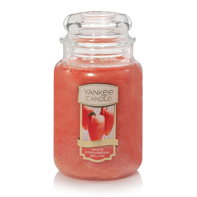 Yankee Classic White Strawberry Bellini Candle Fras