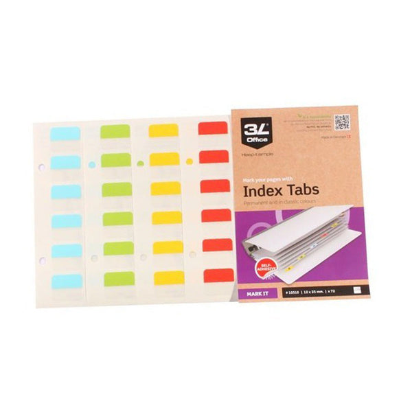 3L Index Tabs 72pcs (12x25mm)