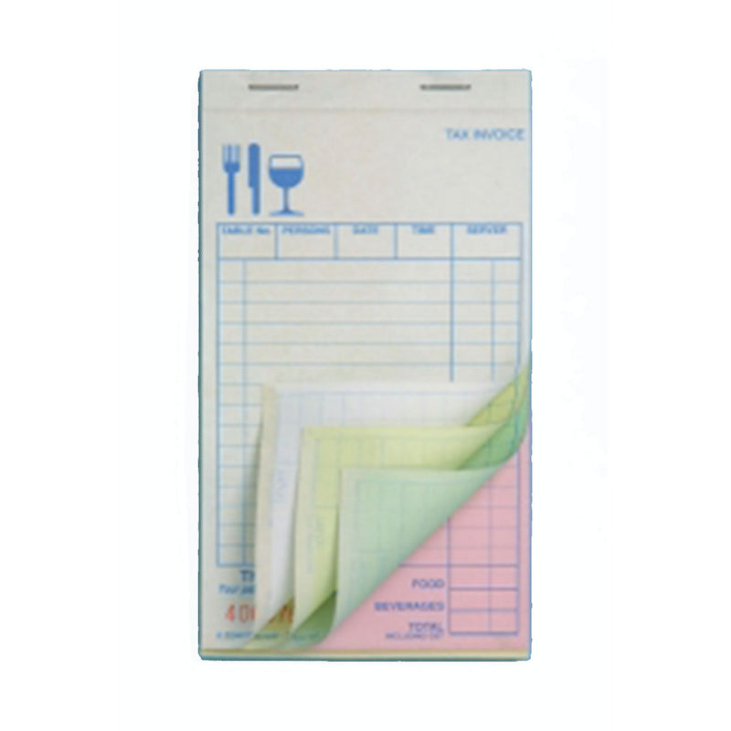 Zions Quadruplicate Restaurant Docket Book Carbonless 15Q