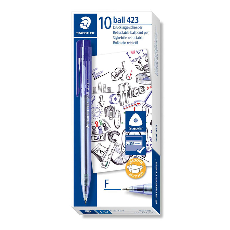 Staedtler 423 Fine Bolden Pen (caja de 10)