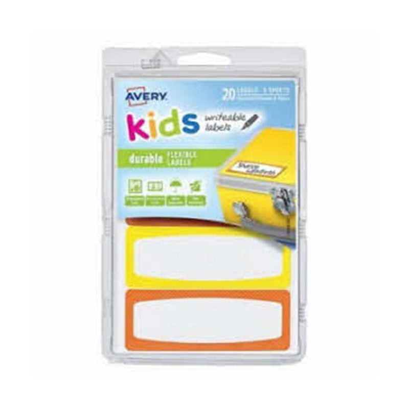 Avery Writable Kids Id Etiquetas 20pcs (89x32 mm)