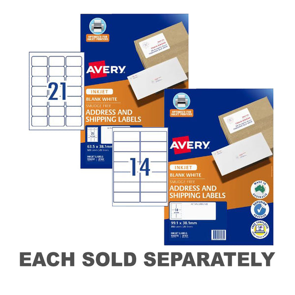 Avery Inkjet Address Label (Pack of 25)