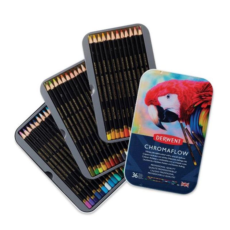 Derwent Academy ChromaFlow Pencils en estaño