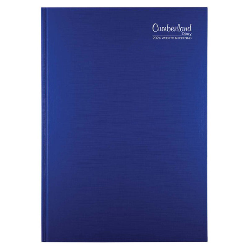 Cumberland Premium CaseBound A5 2024 Diary (azul)